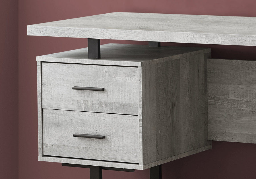 Homeroots Office Frank Modern-Farmhouse Storage Desk with Drawers