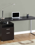 Homeroots Office Frankie Modern-Farmhouse Storage Desk with Drawers