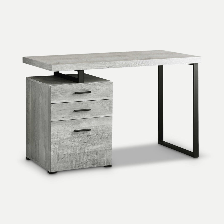 Homeroots Office Franklin Modern-Farmhouse Storage Desk with Drawers