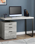 Homeroots Office Franklin Modern-Farmhouse Storage Desk with Drawers