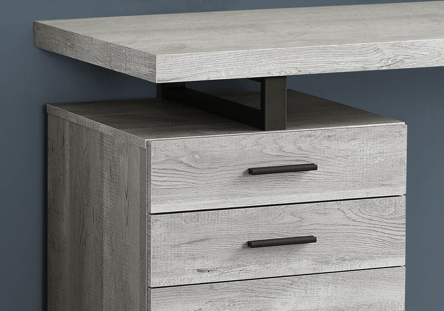 Homeroots Office Franklin Modern-Farmhouse Storage Desk with Drawers