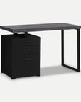 Homeroots Office Franklin Modern-Farmhouse Storage Desk with Drawers