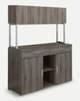 Homeroots Office Harrison 2-Tier Storage Cabinet with Drawers