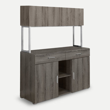 Homeroots Office Harrison 2-Tier Storage Cabinet with Drawers