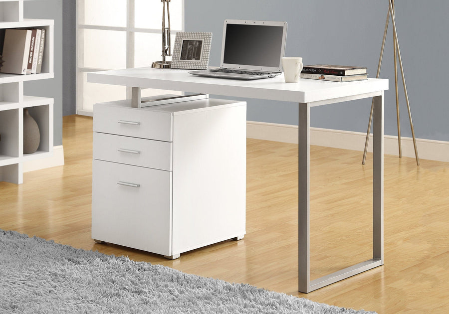 Homeroots Office Lilly Home Office Writing Desk with Storage Drawers