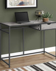 Homeroots Office Quinton Contemporary-Modern Computer Desk with Drawer