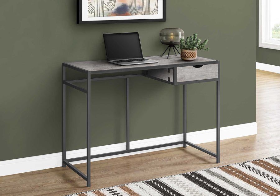 Homeroots Office Quinton Contemporary-Modern Computer Desk with Drawer