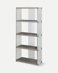 Homeroots Office Remy Modern Bookcase with Glass Frame