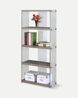 Homeroots Office Remy Modern Bookcase with Glass Frame