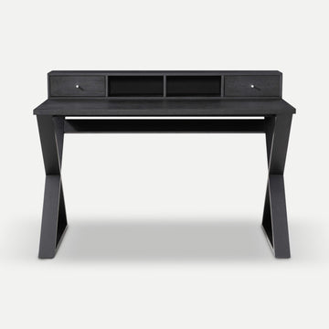 Homeroots Office Wells Modern-Farmhouse X-Frame Storage Desk