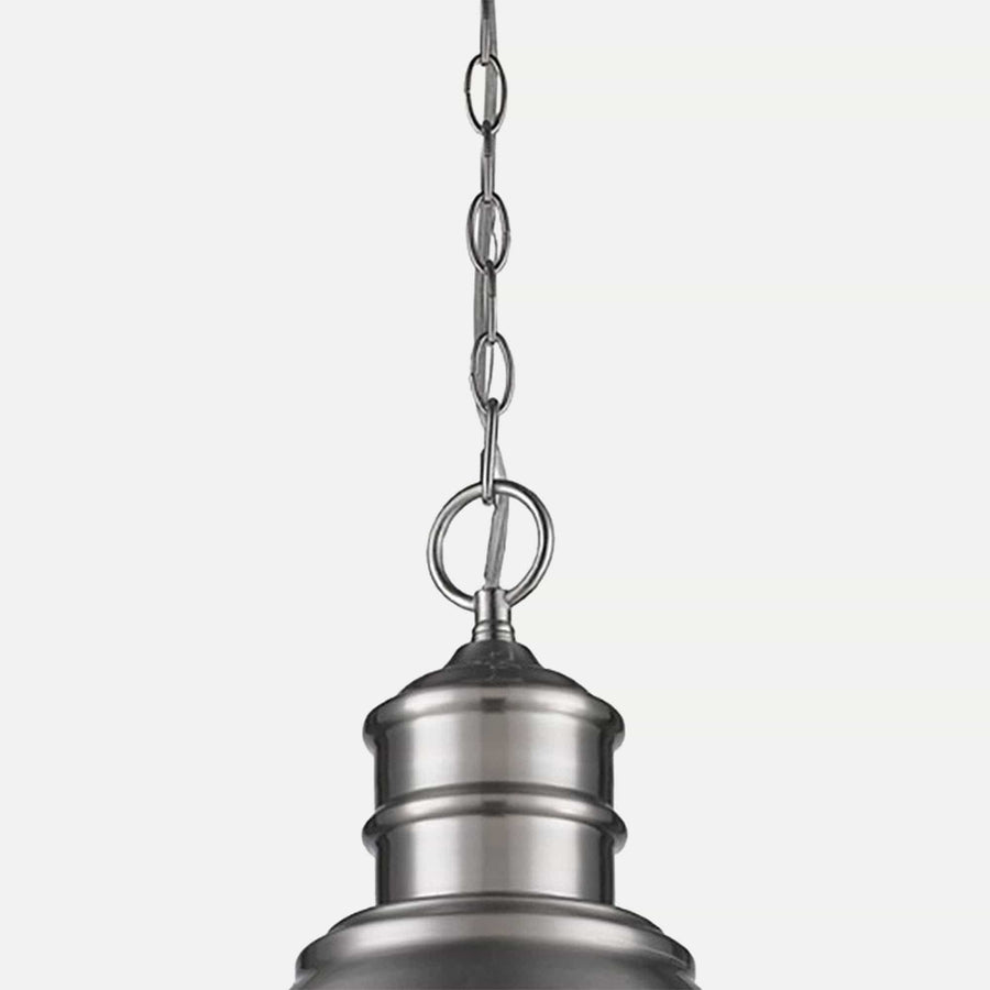 Homeroots Outdoor Colby 1-Light White Interior Island Pendant