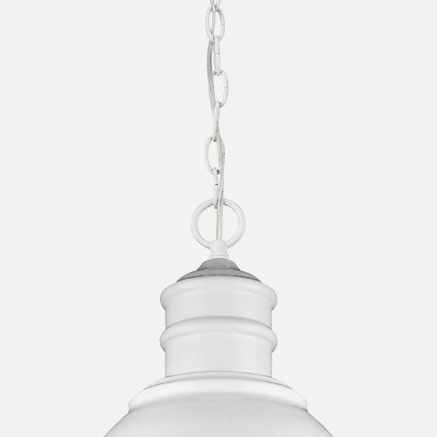 Homeroots Outdoor Colby 1-Light White Interior Island Pendant