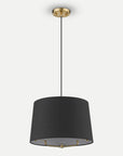 Homeroots Outdoor Lamia Modern Petite Drum Shade Pendant