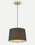 Homeroots Outdoor Lamia Modern Petite Drum Shade Pendant