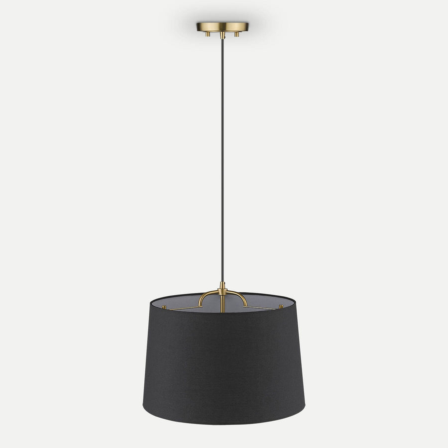 Homeroots Outdoor Lamia Modern Petite Drum Shade Pendant