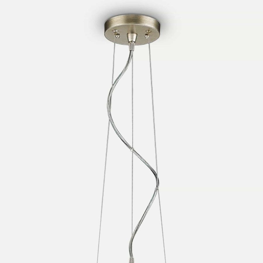 Homeroots Outdoor Layla 1-Light Brushed Gold Pendant