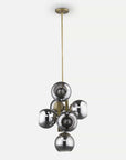 Homeroots Outdoor Lunette 6-Light Mid-Century Modern Pendant