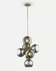 Homeroots Outdoor Lunette 6-Light Mid-Century Modern Pendant