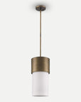 Homeroots Outdoor Midtown 1-Light Antique Gold Island Pendant