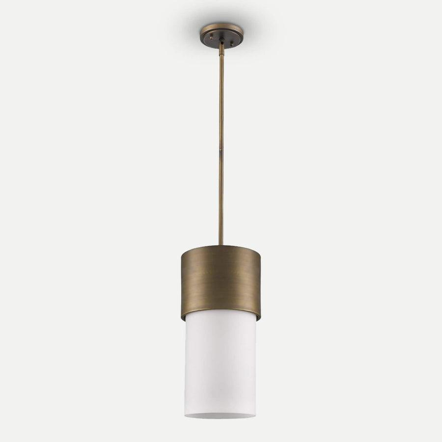 Homeroots Outdoor Midtown 1-Light Antique Gold Island Pendant