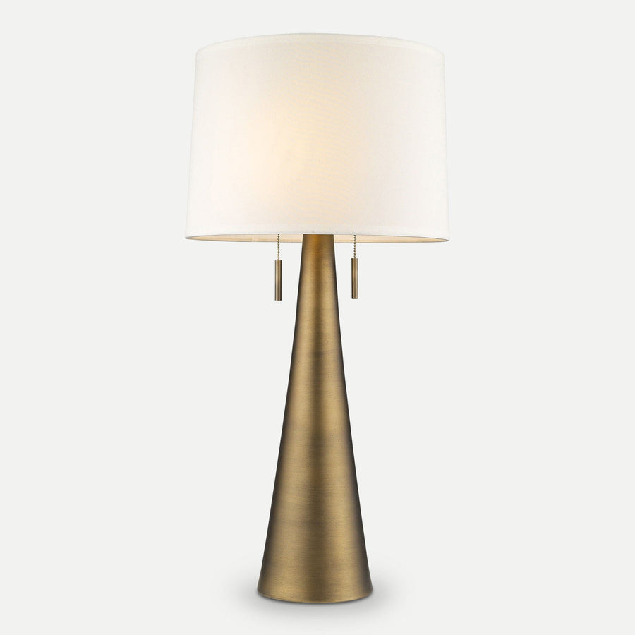 Homeroots Outdoor Muse Antique Gold Table Lamp