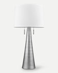 Homeroots Outdoor Muse Weathered Pewter Table Lamp