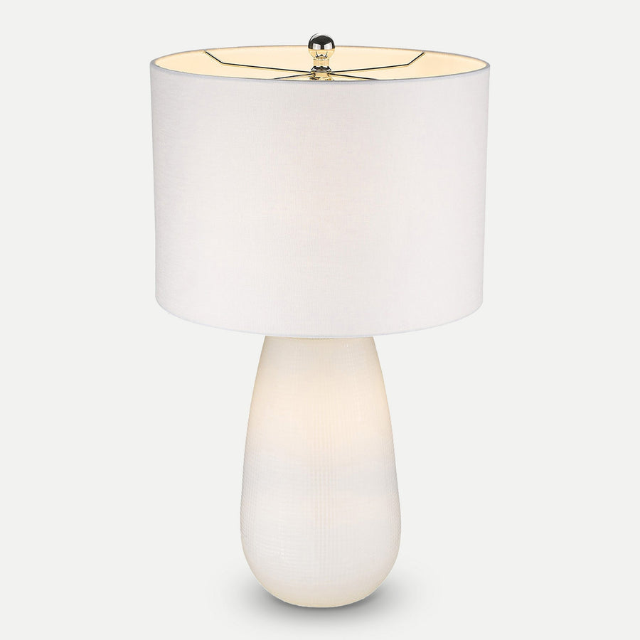 Homeroots Outdoor Petra White Table Lamp