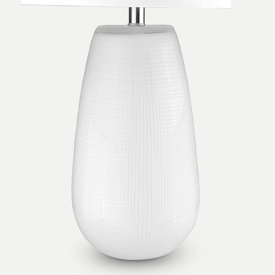 Homeroots Outdoor Petra White Table Lamp