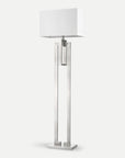 Homeroots Outdoor Precision Brushed Nickel Floor Lamp