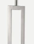 Homeroots Outdoor Precision Brushed Nickel Table Lamp