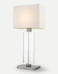 Homeroots Outdoor Shine Acrylic Weathered Pewter Table Lamp