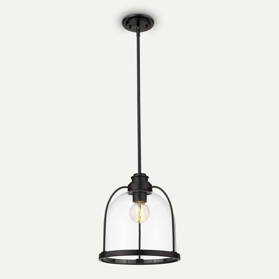 Homeroots Outdoor Stanton 1-Light Glass Pendant