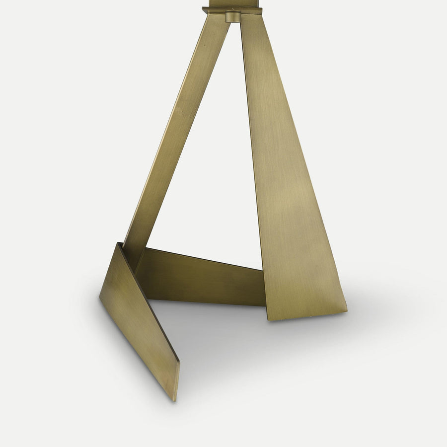 Homeroots Outdoor Stratos Aged Brass Table Lamp