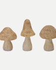 Melrose Home Goods & Essentials Winkle 6", 6.75" & 8.25" Set-of-3 Resin Mushrooms