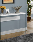 Monarch Console Tables Remy Console Table with Glass Frame