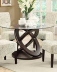 Monarch Kitchen & Dining Reid Round Glass Dining Table
