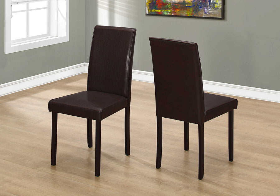 Monarch Kitchen & Dining Rowen Set-of-Two Faux Leather Dining Chairs