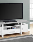 Monarch Living Room Martha TV Stand with Cabinets and Drawer