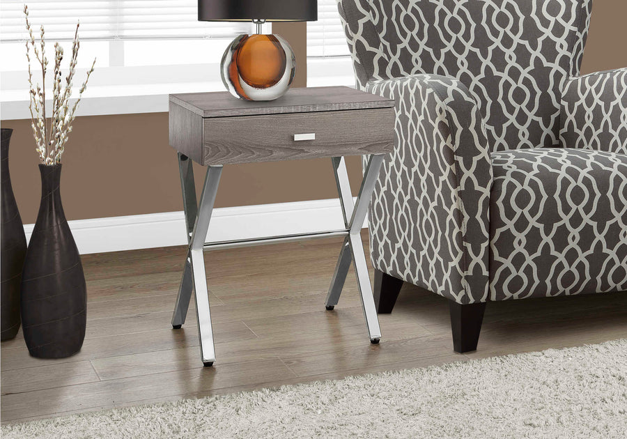 Monarch Living Room Winston Rectangle End Table with Drawer