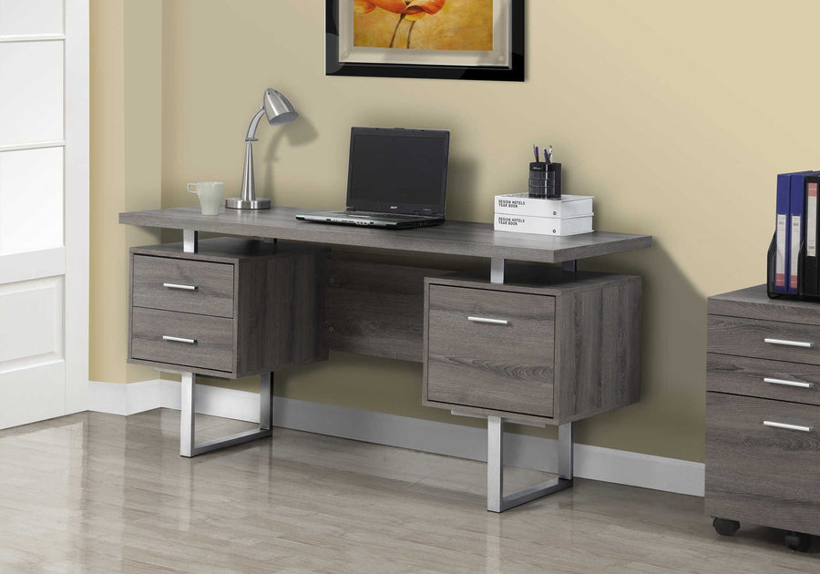 Monarch Office Frank Modern-Farmhouse Storage Desk with Drawers