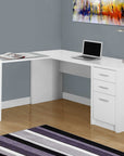 Monarch Office Lyndsey L-Shaped Desk with Storage Drawers