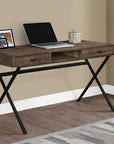Monarch Office Mina X-Frame Writing Desk with Drawers
