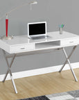 Monarch Office Mina X-Frame Writing Desk with Drawers