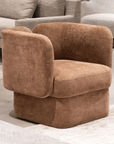 Sagebrook Accent Chair Vertex Shelter-Back Brown Accent Chair